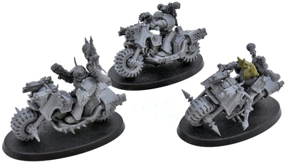 CHAOS SPACE MARINES 3 Chaos Bikers #1 Warhammer 40K 9382