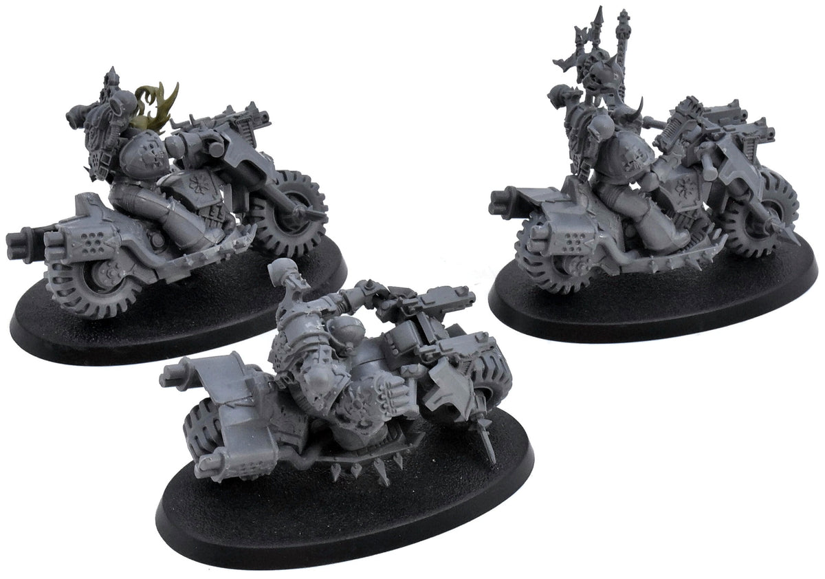 CHAOS SPACE MARINES 3 Chaos Bikers #1 Warhammer 40K 9382