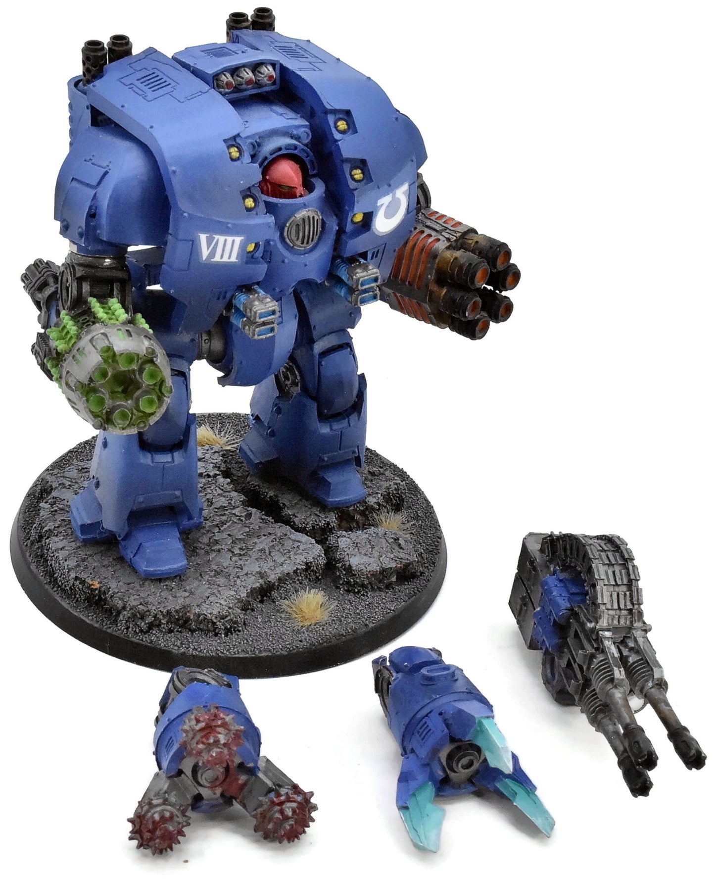 SPACE MARINES Leviathan Dreadnought #1 WELL PAINTED Warhammer 40K 1458