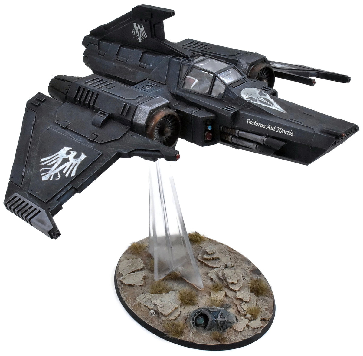 THE HORUS HERESY Xiphon Interceptor #1 WELL PAINTED FORGE WORLD Raven Guard 9795