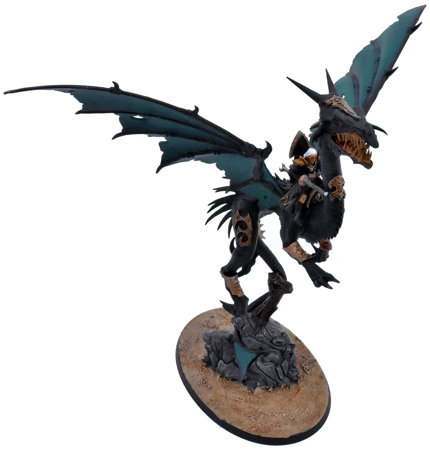 DARK ELVES Sorceress On Dragon #2 Warhammer Fantasy 8558
