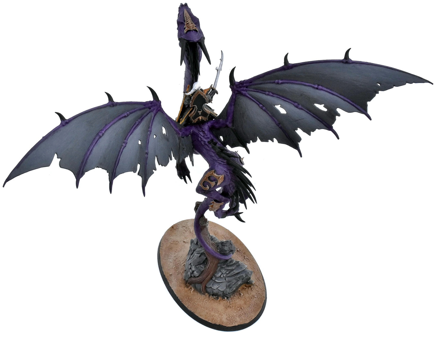 DARK ELVES Sorceress On Dragon #1 Warhammer Fantasy 8565