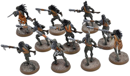 TAU EMPIRE 10 Kroot Carnivore Squad #1 WELL PAINTED 40K 1625