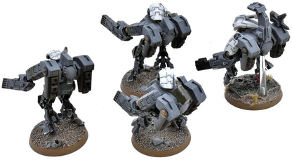 TAU EMPIRE 4 Xv8 Hazard Suits Converted #2 WELL PAINTED CONVERTED