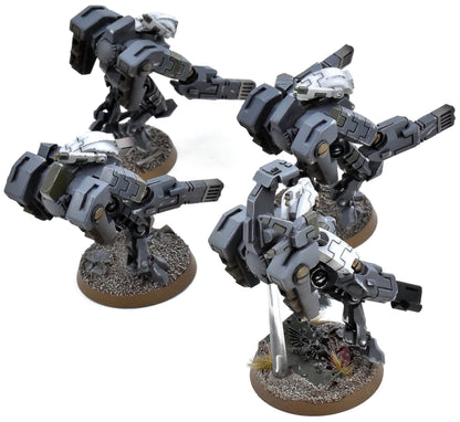 TAU EMPIRE 4 Xv8 Hazard Suits Converted #2 WELL PAINTED CONVERTED