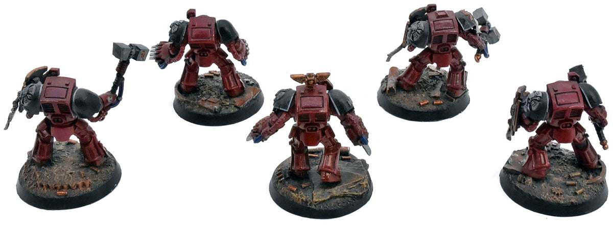 SPACE MARINES 5 Terminator Assault Squad #1 Warhammer 40K WELL PAINTED 9962