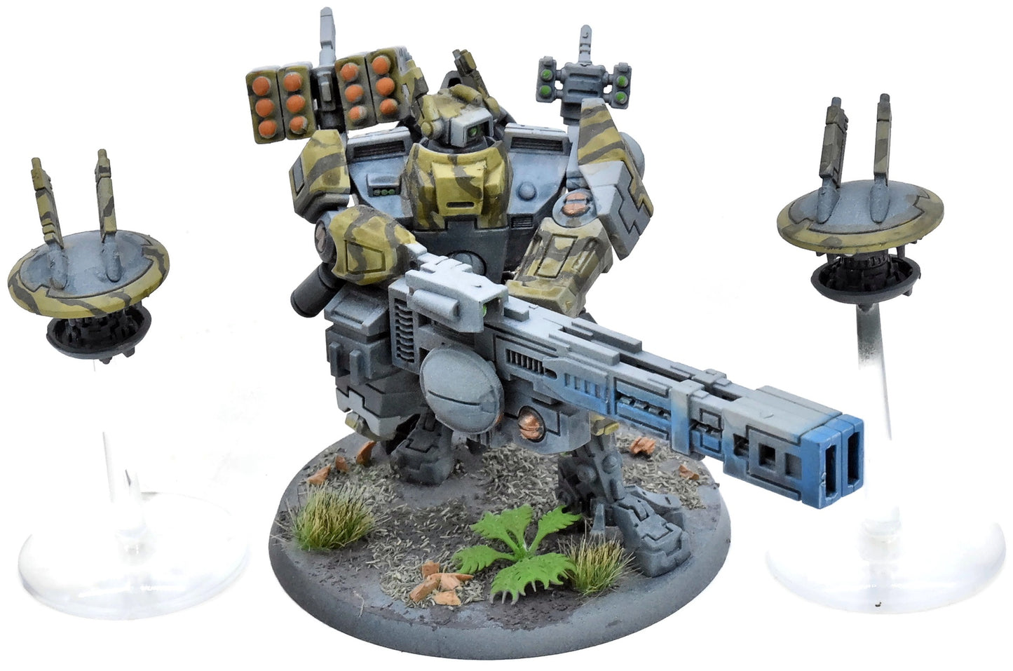 TAU EMPIRE Xv88 Broadside Battlesuit With Drones #5 WELL PAINTED 40K 1663