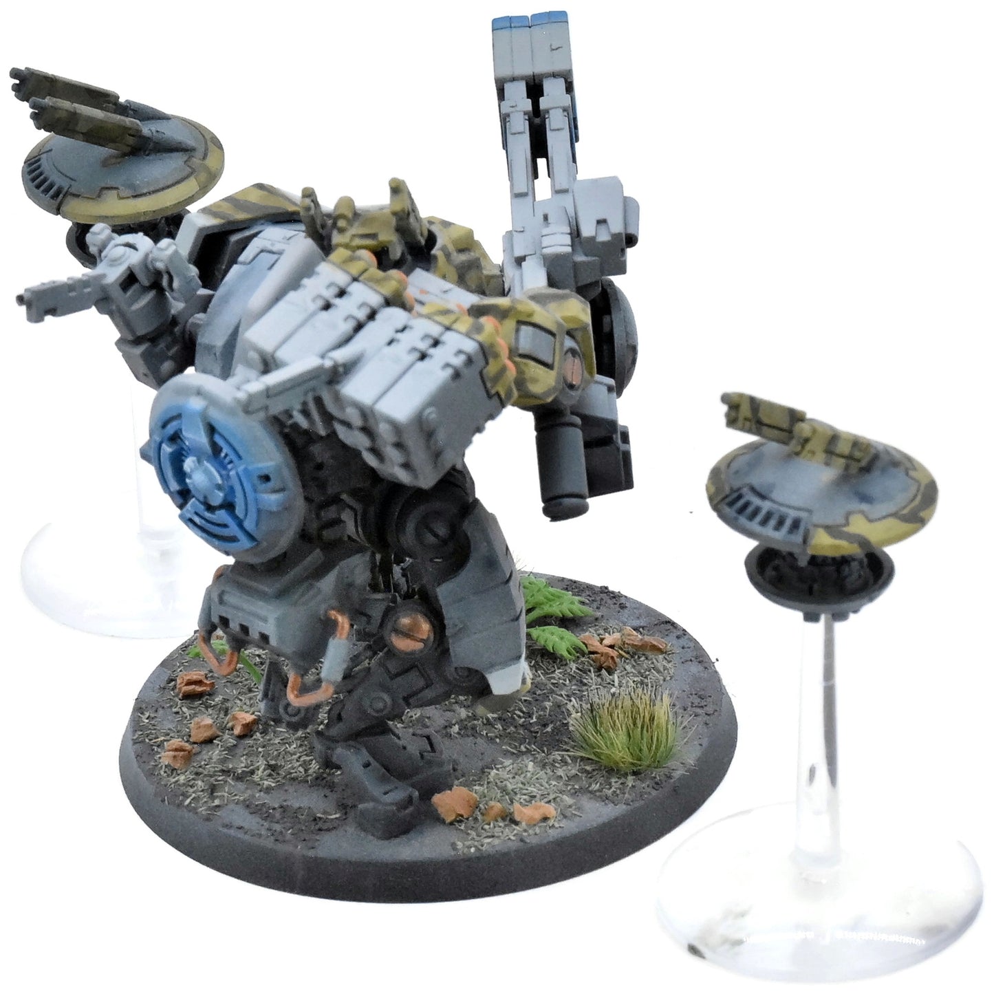 TAU EMPIRE Xv88 Broadside Battlesuit With Drones #5 WELL PAINTED 40K 1663