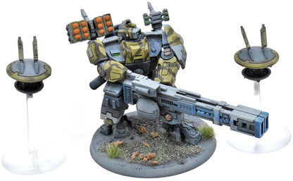 TAU EMPIRE Xv88 Broadside Battlesuit With Drones #4 WELL PAINTED 40K 1694