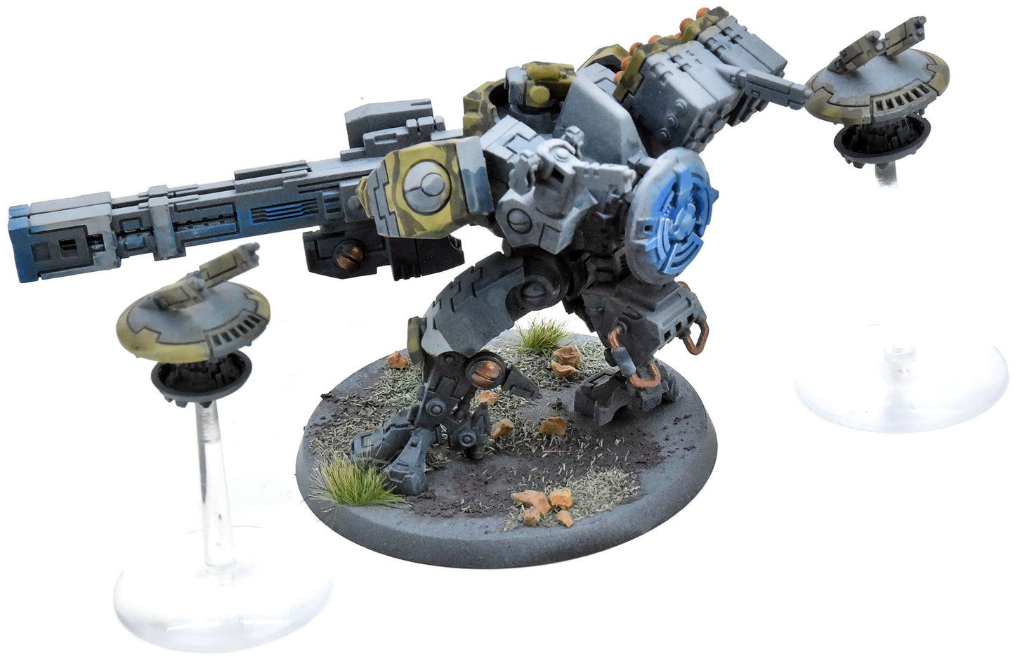 TAU EMPIRE Xv88 Broadside Battlesuit With Drones #4 WELL PAINTED 40K 1694