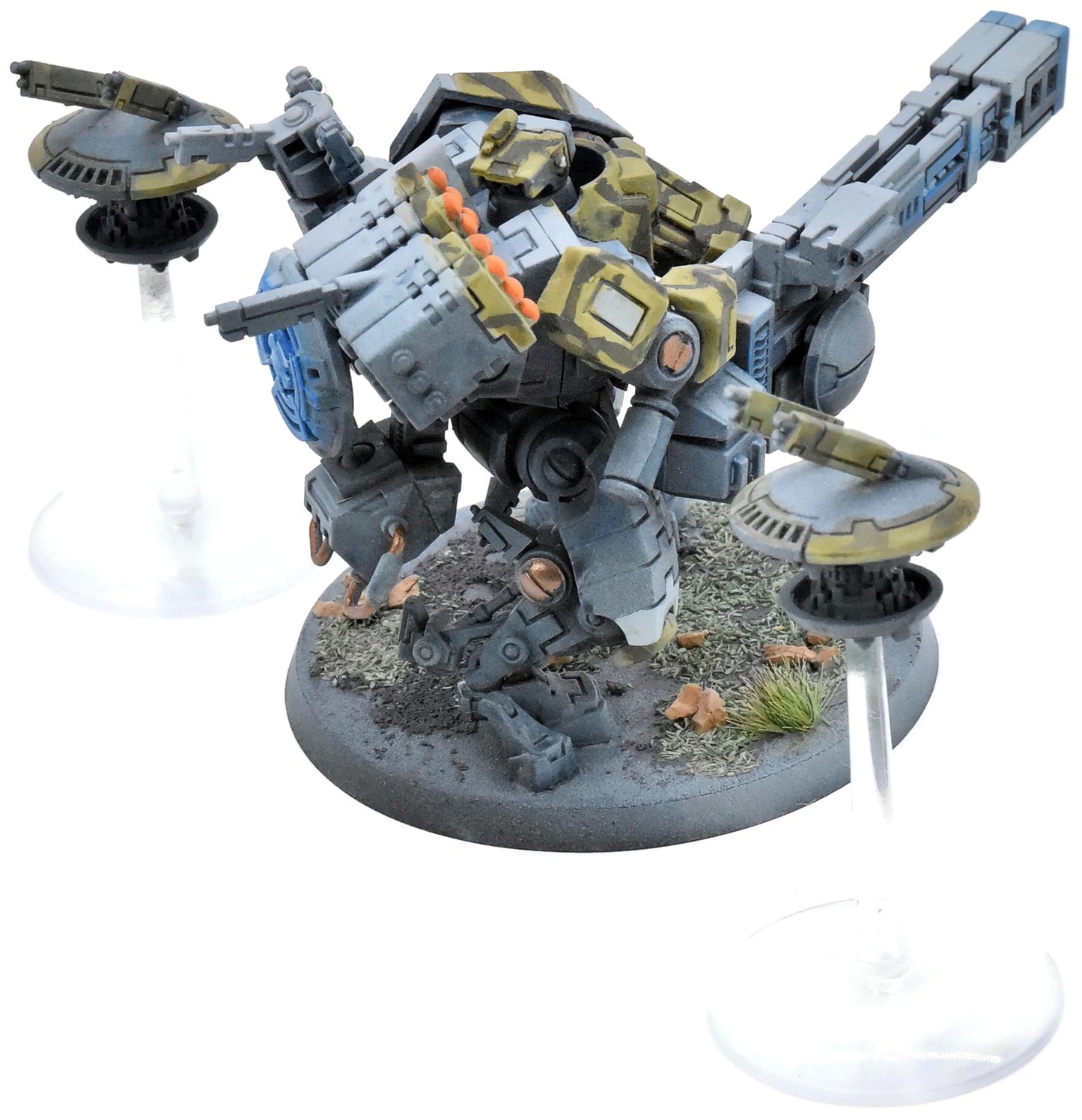TAU EMPIRE Xv88 Broadside Battlesuit With Drones #4 WELL PAINTED 40K 1694