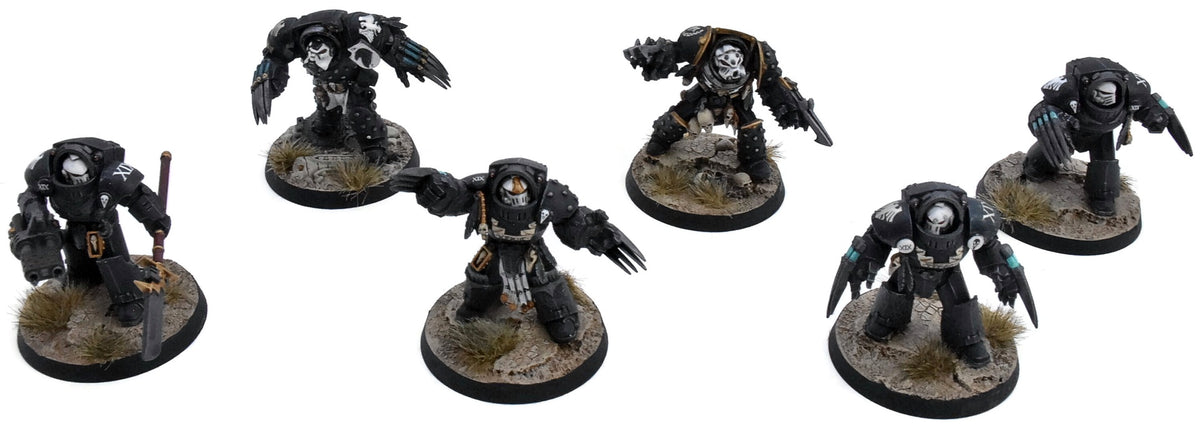SPACE MARINE LEGIONS 6 Tartaros Terminators #1 PRO PAINTED Raven guard 0012