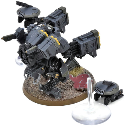 TAU EMPIRE Xv88 Broadside Battlesuit With Drones #1 WELL PAINTED 40K 1700