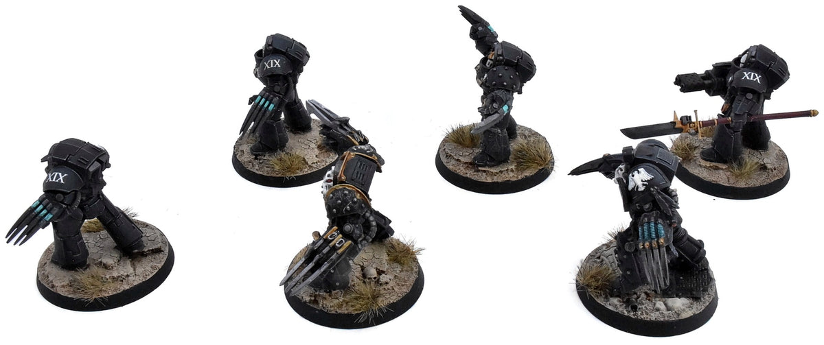 SPACE MARINE LEGIONS 6 Tartaros Terminators #1 PRO PAINTED Raven guard 0012