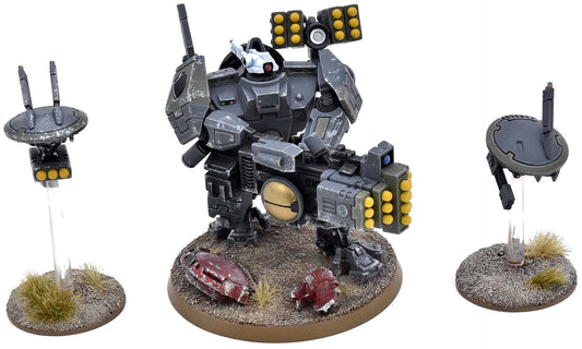 TAU EMPIRE Xv88 Broadside Battlesuit With Drones #3 WELL PAINTED 40K 1717
