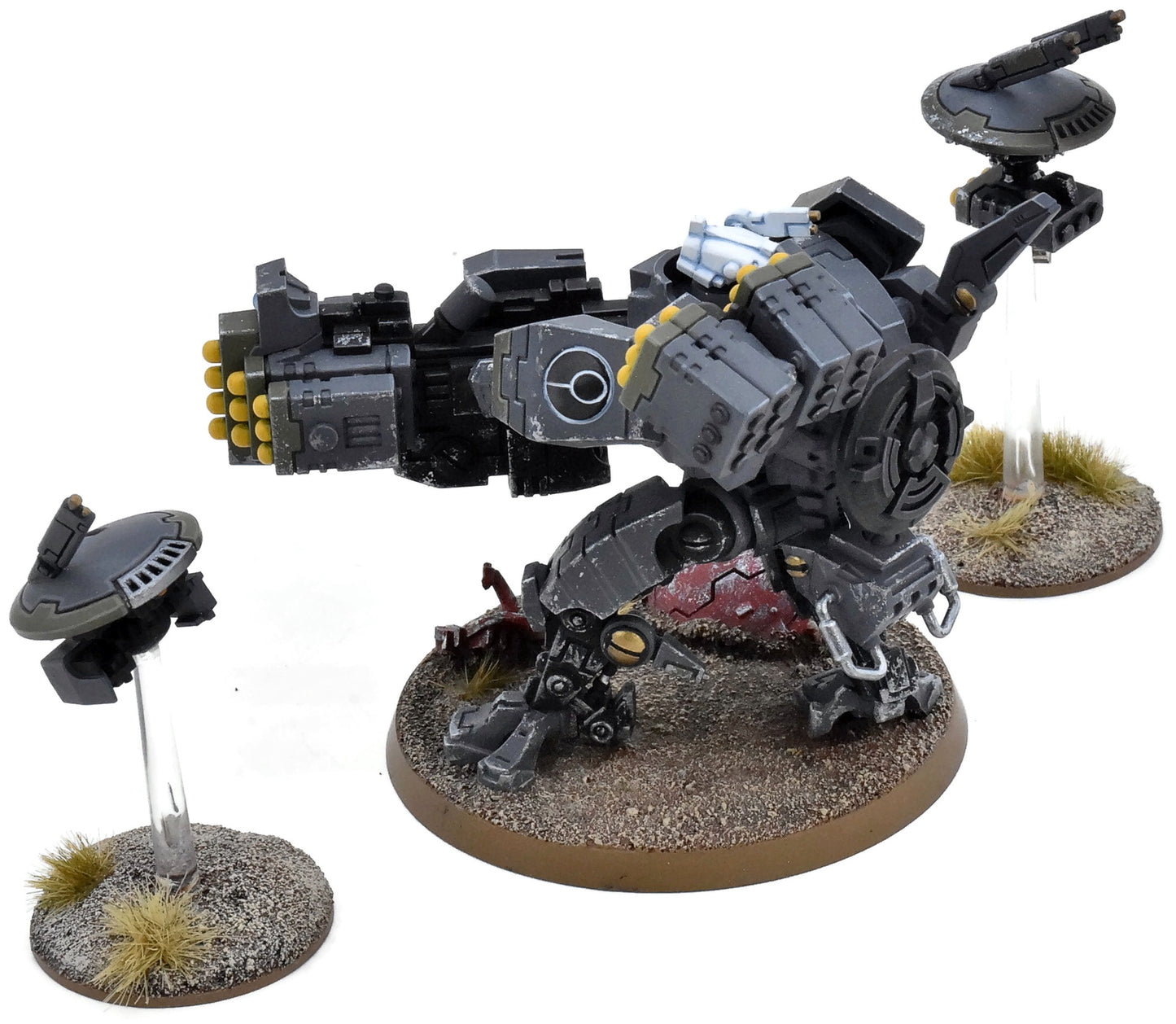 TAU EMPIRE Xv88 Broadside Battlesuit With Drones #3 WELL PAINTED 40K 1717