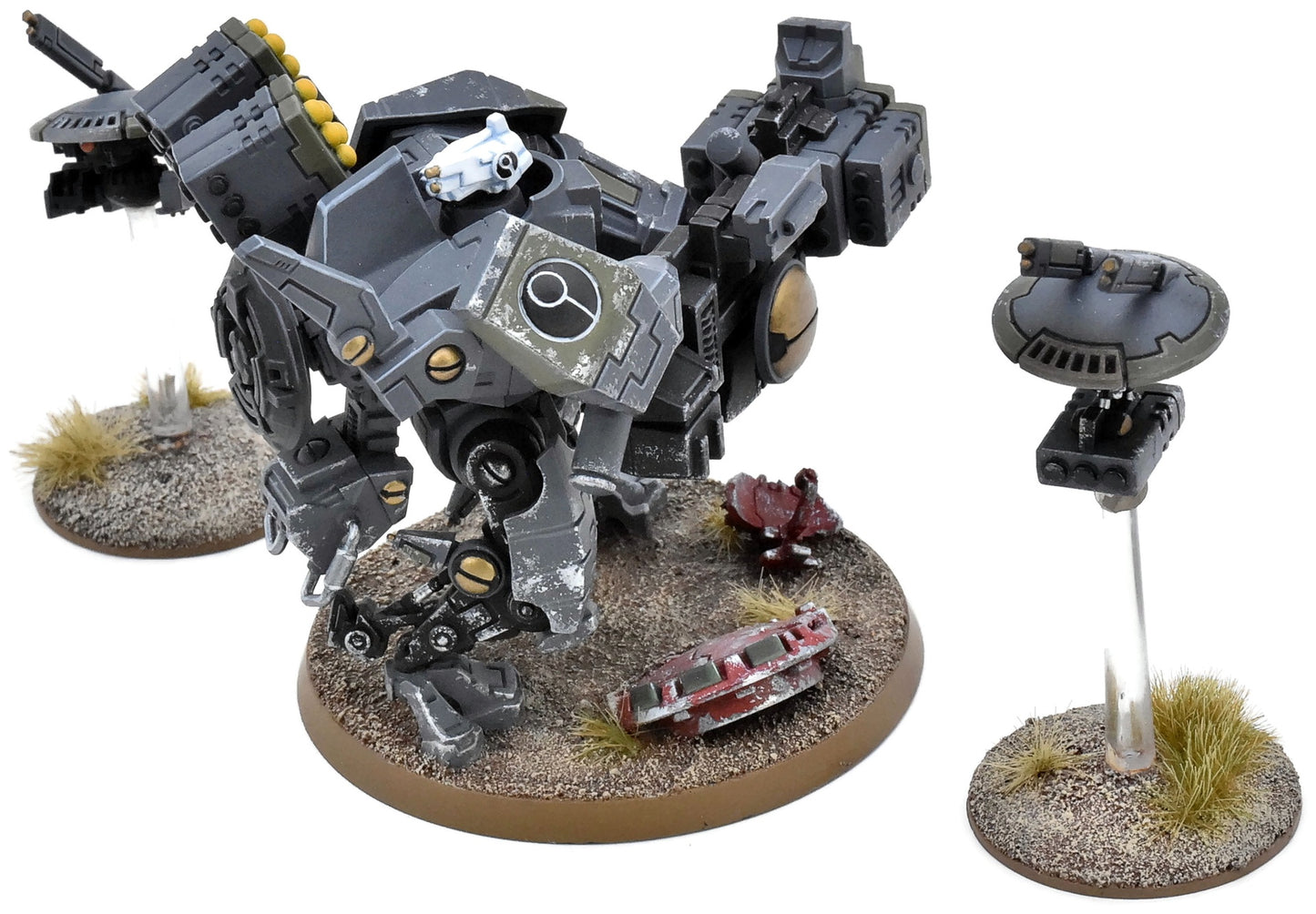 TAU EMPIRE Xv88 Broadside Battlesuit With Drones #3 WELL PAINTED 40K 1717