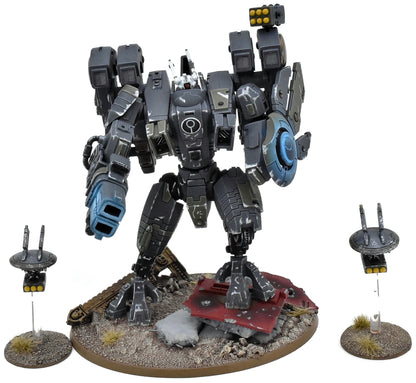 TAU EMPIRE Xv104 Riptide Battlesuit With Drones #1 WELL PAINTED 40K 1762