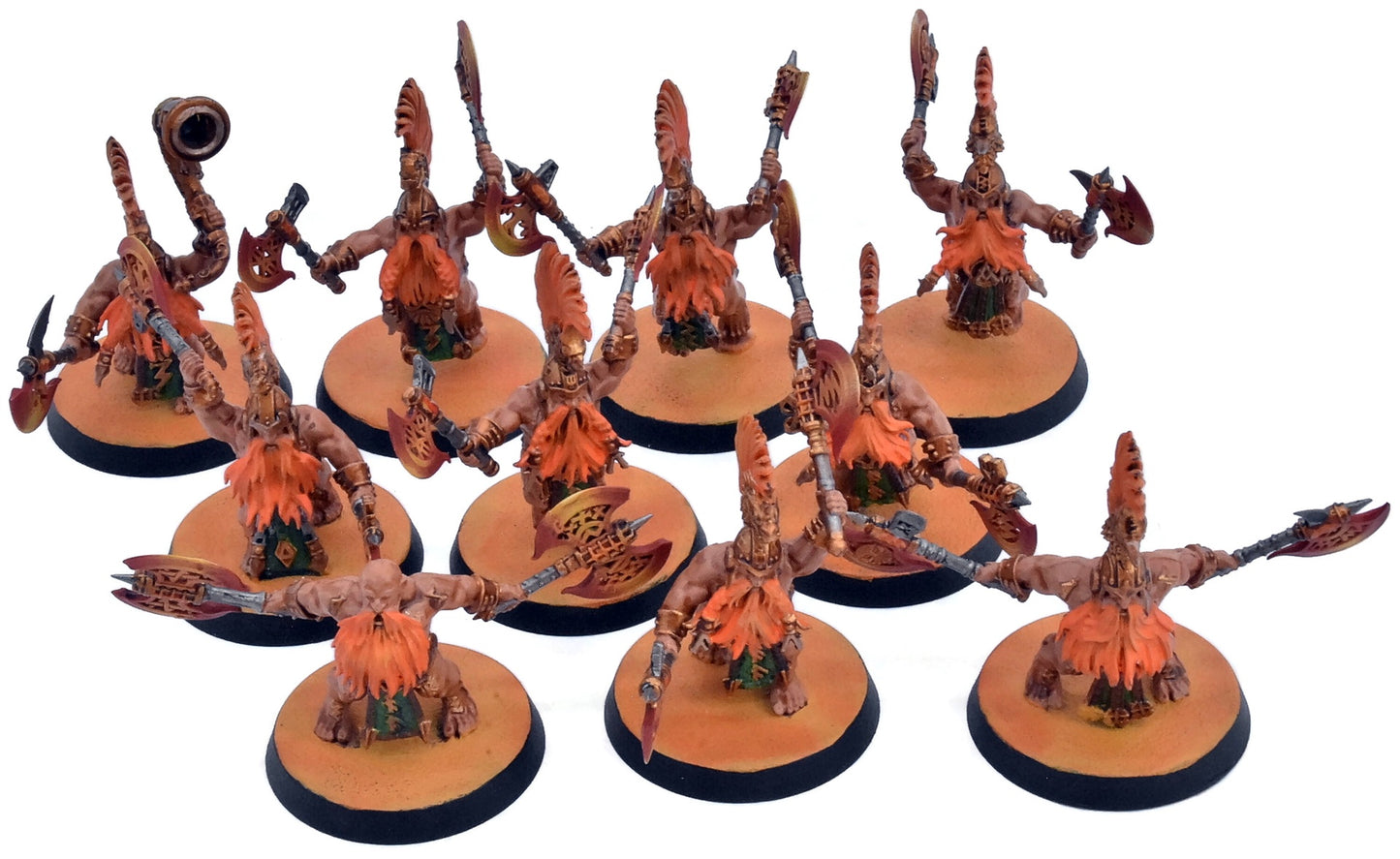 FYRESLAYERS 10 Vulkyrite Berserkers #2 PAINTED Warhammer Sigmar 8862