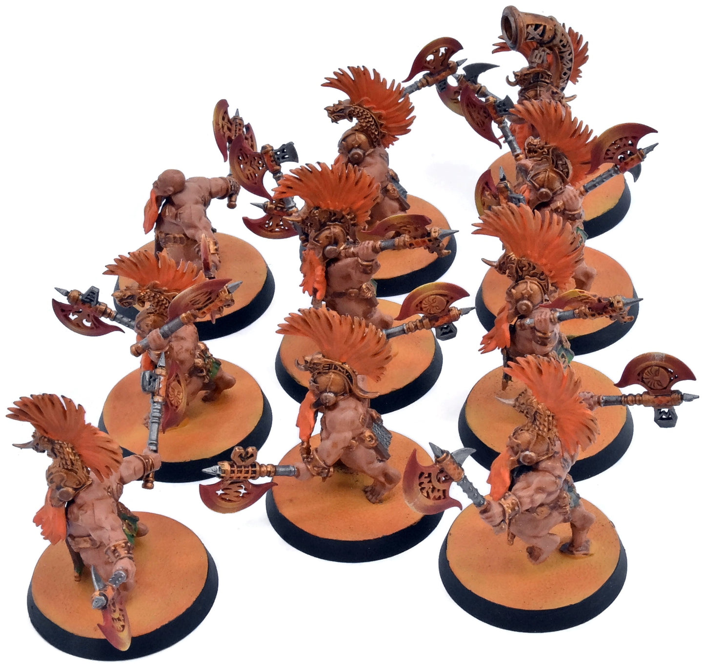 FYRESLAYERS 10 Vulkyrite Berserkers #2 PAINTED Warhammer Sigmar 8862