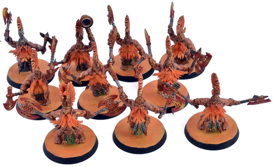 FYRESLAYERS 10 Vulkite Berzerkers #2 WELL PAINTED Warhammer Sigmar 8893