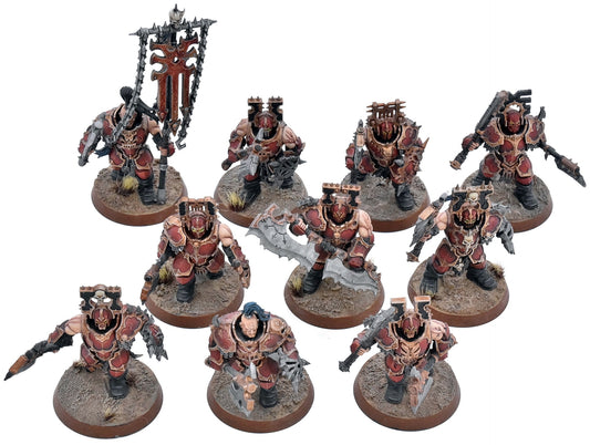 BLADES OF KHORNE 10 Blood Warriors #1 WELL PAINTED Warhammer Sigmar 1854