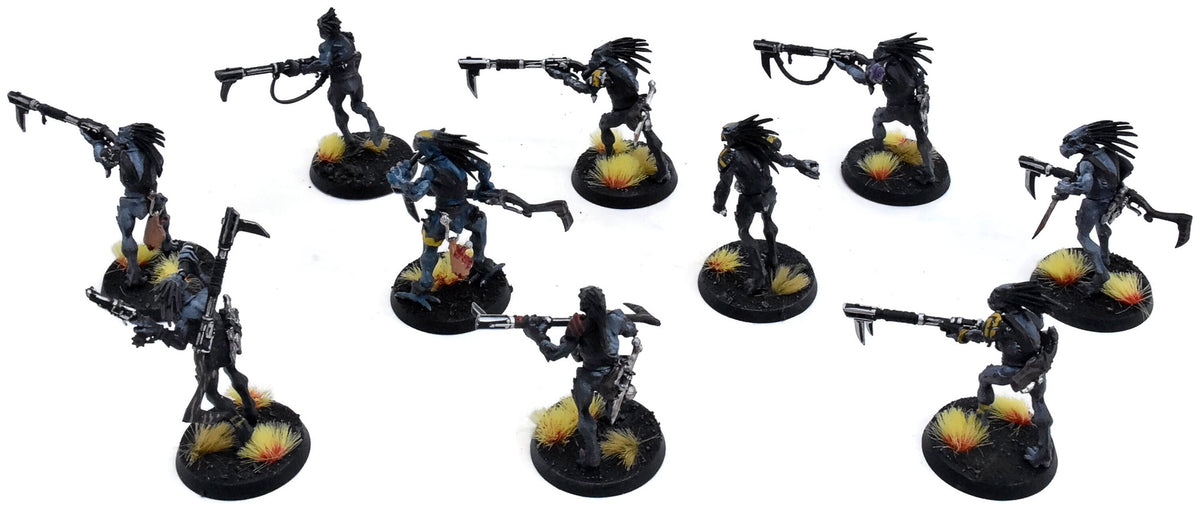 TAU EMPIRE 10 Kroot Carnivores #5 WELL PAINTED Warhammer 40K 0142