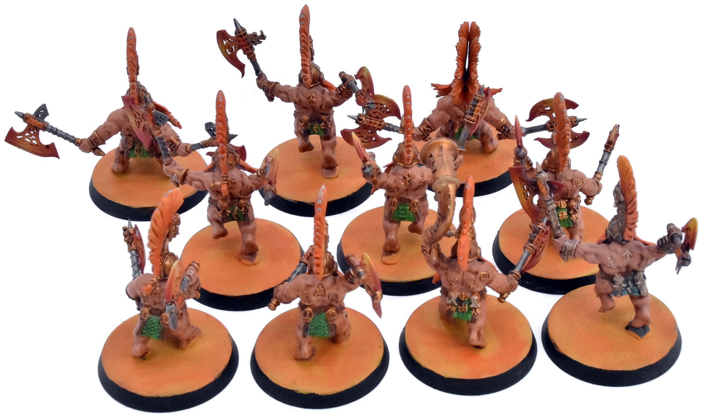 FYRESLAYERS 10 Vulkite Berzerkers #2 WELL PAINTED Warhammer Sigmar 8893