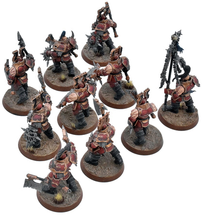 BLADES OF KHORNE 10 Blood Warriors #1 WELL PAINTED Warhammer Sigmar 1854
