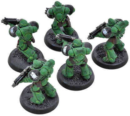 SPACE MARINES 5 Assault Intercessors #1 WELL PAINTED Warhammer 40K 1861