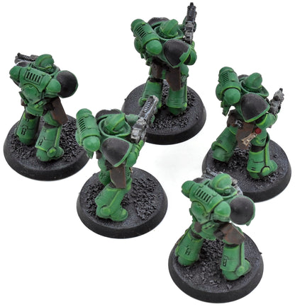 SPACE MARINES 5 Assault Intercessors #1 WELL PAINTED Warhammer 40K 1861