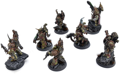 DEATH GUARD 7 Plague Marines #1 PRO PAINTED Warhammer 40K 0159
