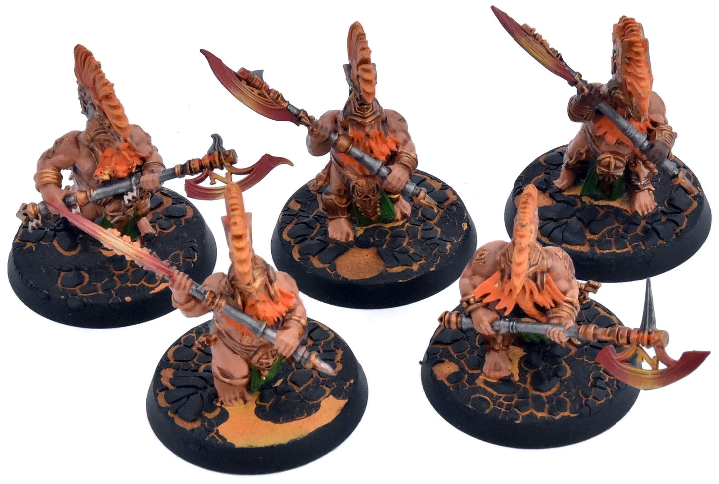 FYRESLAYERS 5 Hearthguard Berzerkers #1 WELL PAINTED Sigmar 8947