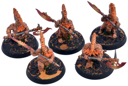 FYRESLAYERS 5 Hearthguard Berzerkers #1 WELL PAINTED Sigmar 8947