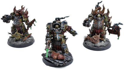 DEATH GUARD 3 Blightlord Terminators #1 PRO PAINTED Warhammer 40K 0180