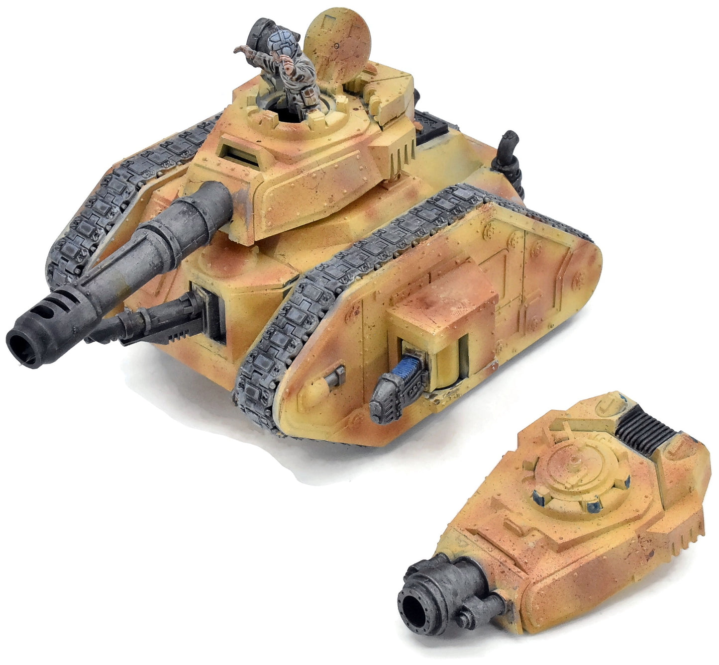 ASTRA MILITARUM Leman Russ Battle Tank #1 WELL PAINTED Warhammer 40K 1960