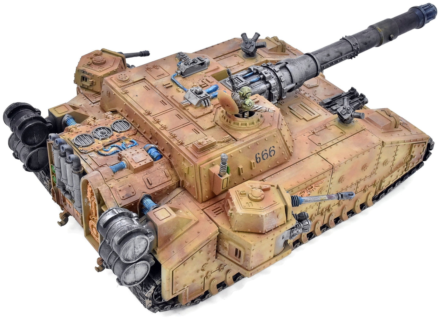 ASTRA MILITARUM Baneblade #1 WELL PAINTED Warhammer 40K 1984