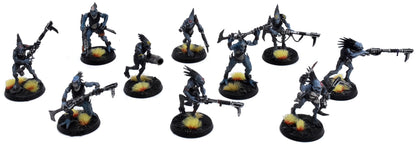 TAU EMPIRE 10 Kroot Carnivores #2 WELL PAINTED Warhammer 40K 0241