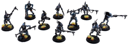 TAU EMPIRE 10 Kroot Carnivores #2 WELL PAINTED Warhammer 40K 0241