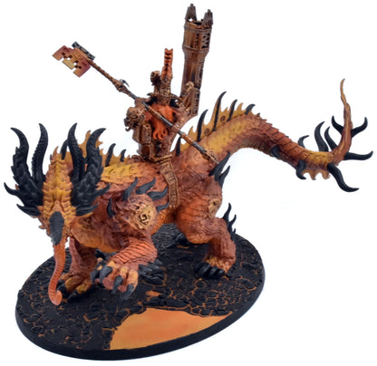 FYRESLAYERS Auric Runefather On Magmadroth #1 WELL PAINTED Warhammer Sigmar 9012