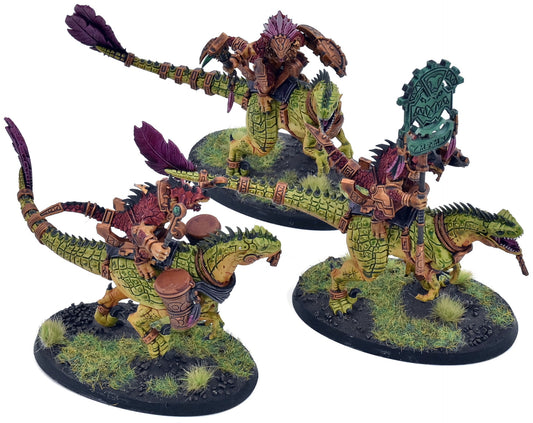 SERAPHON 3 Aggradon Lancers #1 WELL PAINTED Warhammer Sigmar 2059