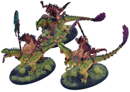 SERAPHON 3 Aggradon Lancers #1 WELL PAINTED Warhammer Sigmar 2059