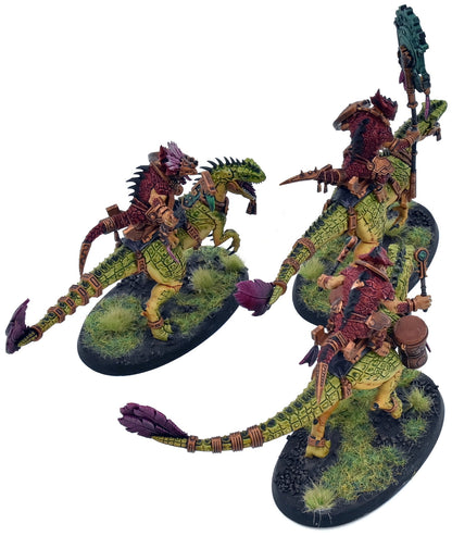 SERAPHON 3 Aggradon Lancers #1 WELL PAINTED Warhammer Sigmar 2059