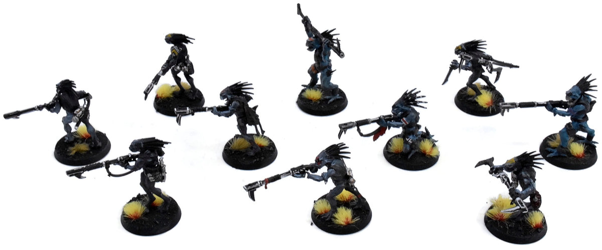 TAU EMPIRE 10 Kroot Carnivores #1 WELL PAINTED Warhammer 40K 0388