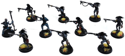 TAU EMPIRE 10 Kroot Carnivores #4 WELL PAINTED Warhammer 40K 0395