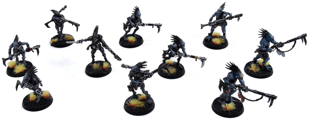 TAU EMPIRE 10 Kroot Carnivores #6 WELL PAINTED Warhammer 40K 0401