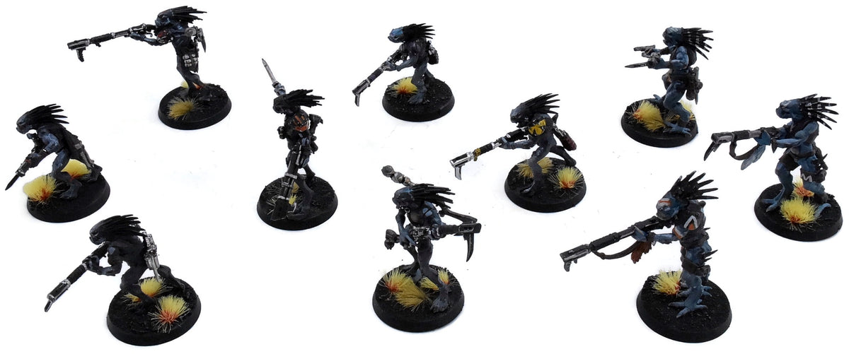 TAU EMPIRE 10 Kroot Carnivores #6 WELL PAINTED Warhammer 40K 0401
