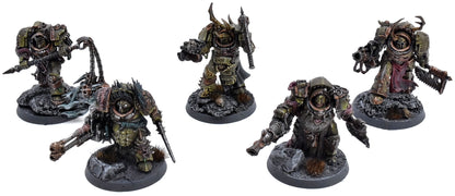 DEATH GUARD 5 Blightlord Terminators #1 PRO PAINTED Warhammer 40K 0463