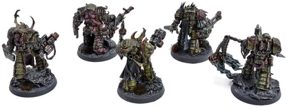 DEATH GUARD 5 Blightlord Terminators #1 PRO PAINTED Warhammer 40K 0463