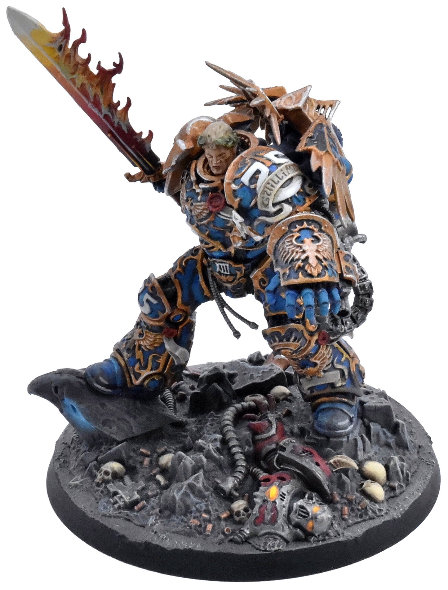SPACE MARINES Roboute Guilliman #1 WELL PAINTED Warhammer 40K 9449